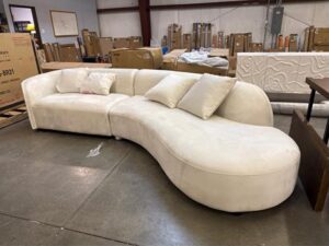Cailey 131.1' Velvet Sofa