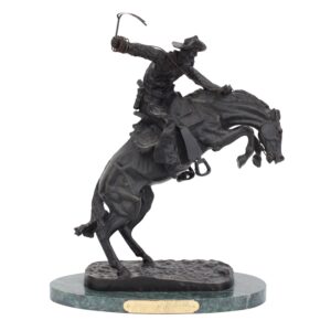 After Frederic Remington, American 1861-1909, Bronco Buster, Bronze
