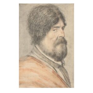 Nicolas Lagneau, French 1590-1630, Portrait of a Man, Black and Red Chalk