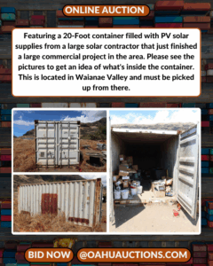 Shipping Container Auction Item