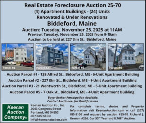 Keenan Auction Company Auction 25-70 NEW DATE